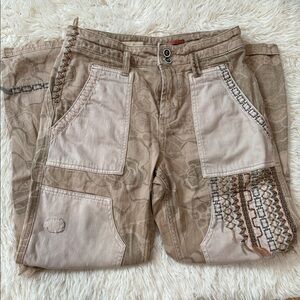 Pilcro Anthropologie Patchwork Utility Pants Size 29